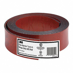 3m Firestop Strip,Gry/Red,Intumescent,8.2'L WS-ROLL