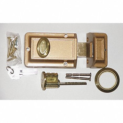 Kaba Ilco Auxiliary Lock,Jimmyproof,Bronze 545-53-51