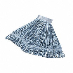 Rubbermaid Commercial Wet Mop,Blue,Cotton/Synthetic FGD25206BL00