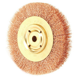 Ampco Safety Tools Crimped Wire Wheel Brush,6 In.,1 In. W  WB-44A