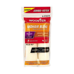 Wooster Mini Rollers,4 1/"L,1/4"Nap,Mohair,PK2 RR304-4 ï¿½