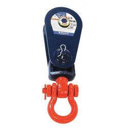 Crosby Pulley Block,Shackle,3/8"-1/2" Rope dia 109064