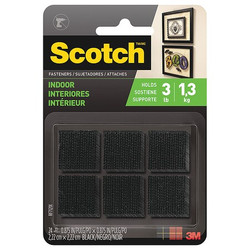 Scotch Reclosable Fastener Squares,PK24 RF7121X