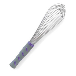 Vollrath Whip,20 in L,Purple Handle 47003