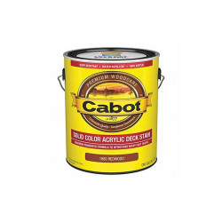 Cabot Solid Acryl StainRedwoodLowLustre,1 gal. 140.0001880.007