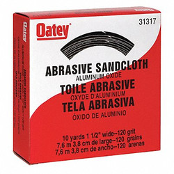 Oatey Abrasive Utility Roll, 1 1/2in W, 30ft L 31317
