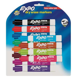 Expo Dry Erase Marker Set,Assorted,PK12 80699