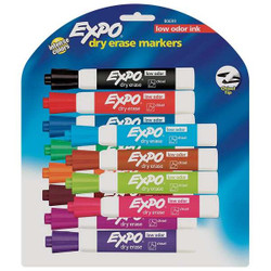 Expo Dry Erase Marker Set,Chisel,PK12  80699