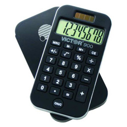 Victor Technology Portable Calculator,2.1" W,0.3" H 900