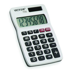 Victor Technology Portable Calculator,2 1/2" W,0.3" H 700