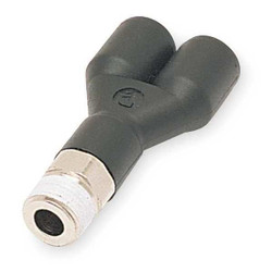 Legris Threaded Y Male,3/8 In OD,PSI 290,PK10 3148 60 14