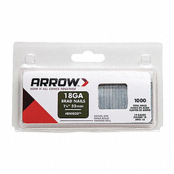 Arrow Fastener Nails,18 ga,PK2000 BN1820CS