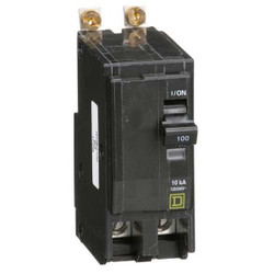 Square D Circuit Breaker,100A,Bolt On,120/240V,2P QOB2100