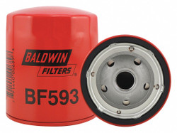 Baldwin Filters Fuel Filter,4-13/32x3-23/32x4-13/32 In  BF593