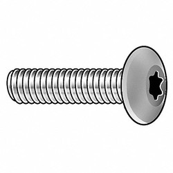 Tamper-Pruf Screw MS,#10-24,Zinc Plated,2 1/2"L,25PK  400320