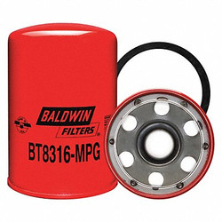 Baldwin Filters Transmission Filter,Spin-On,5-9/16" L BT8316MPG