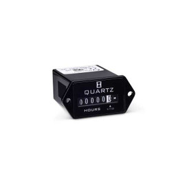 Trumeter Hour Meter,DC Quartz,2-Hole,Rectangular 732-0004