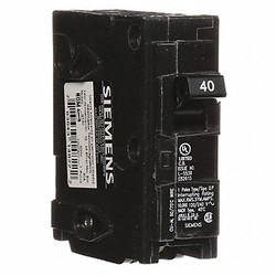 Siemens Circuit Breaker,40A,Plug In,120V,1P Q140