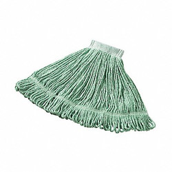 Rubbermaid Commercial Wet Mop,Green,Cotton/Synthetic FGD25206GR00