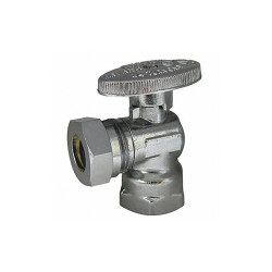 Kissler Water Supply Stop,Brass,1/4-Turn,1/2" 88-9235
