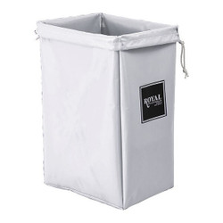 Royal Basket Trucks Hamper Bag,30 gal,White Vinyl G00-WWX-HBN