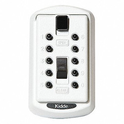 Kidde Lock Box,White,Surface,PushButton,2 Keys 1413