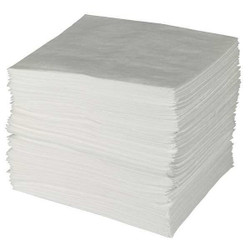 Brady Spc Absorbents Absorb Pad,Oil-Based Liquids,White,PK50 ENV50