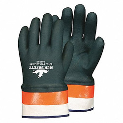 Mcr Safety Chemical Resistant Glove,PVC,Sz L,PR 6410SC
