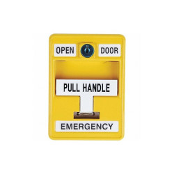 Dortronics Emergency Pull Station,30VAC/DC,Yellow 6510/YL-S35