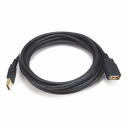 Monoprice USB 2.0 Extension Cable,10 ft.L,Black 5434