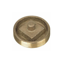 Oatey Cleanout Plug,4",Brass 42745