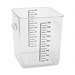 Rubbermaid Commercial Food Storage Container,11.31 in L,Clear FG631800CLR