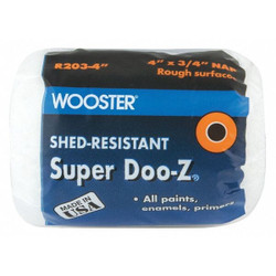 Wooster Paint Roller Cover,4"L,3/4"Nap,Woven R203-4