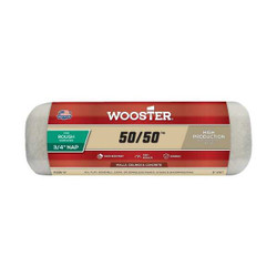 Wooster Roller Cover,9"L,3/4"Nap,Polyester/Wool R296-9