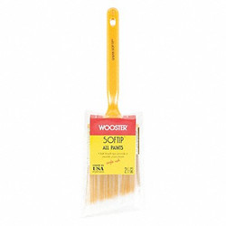 Wooster Paint Brush,2 1/2 in,AngleSash,Synthetic Q3208-2 1/2