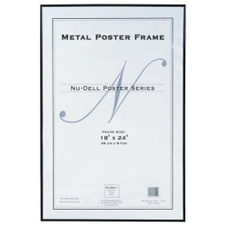 Nudell Metal Poster Frame 18x24 Black 31222