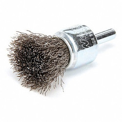 Weiler Crimped Wire End Brush,Stainless Steel 90189