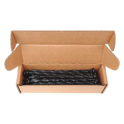 Manufacturer Varies Anchor Spike,Plastic,8in.,Black,PK24 1989N-24C