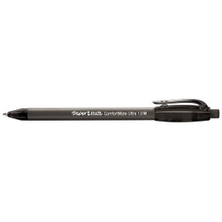 Paper Mate Pen,Black,Non-Erasable,Ballpoint,PK12 6330187