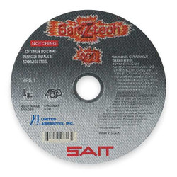 United Abrasives/Sait CutOff Whl,Z-Tech,7"x.090"x5/8",8500rpm 23827