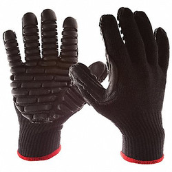 Impacto Anti-Vibration Gloves,L,Black,PR 4732