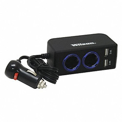 Wilson Antennas USB Adapter,2 Outlet,13in.Wx8in.Dx6in.H 3052224USBBL
