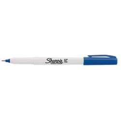 Sharpie Permanent Marker,Blue,Capped,PK12 37003