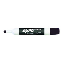 Expo Dry Erase Marker Set,Black,Capped,PK12 80001