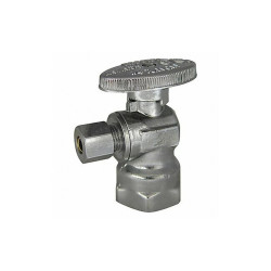 Kissler Water Supply Stop,Brass,1/4-Turn,1/2" 88-9360