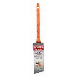 Wooster Brush,1.5",Angle Sash,PET/Nylon,2 3/16"L 4181-1 1/2