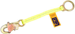 DBI/Sala, 1231117 D-Ring Extension With Self Locking Snap Hook X 18", Yellow