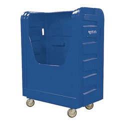 Royal Basket Trucks Poly Bulk Truck,48 cu ft,Blue G48-BLX-BFA-6UNN