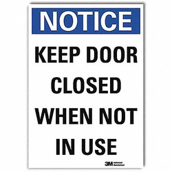Lyle Notice Sign,10inx7in,Reflective Sheeting U5-1288-RD_7X10
