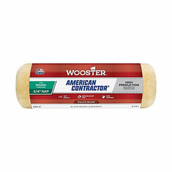 Wooster Paint Roller Cover,9"L,3/4"Nap,Knit R564-9